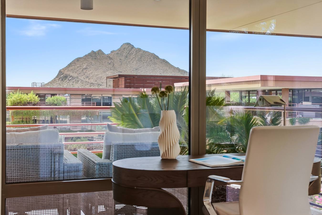 Work-from-home corner with a view