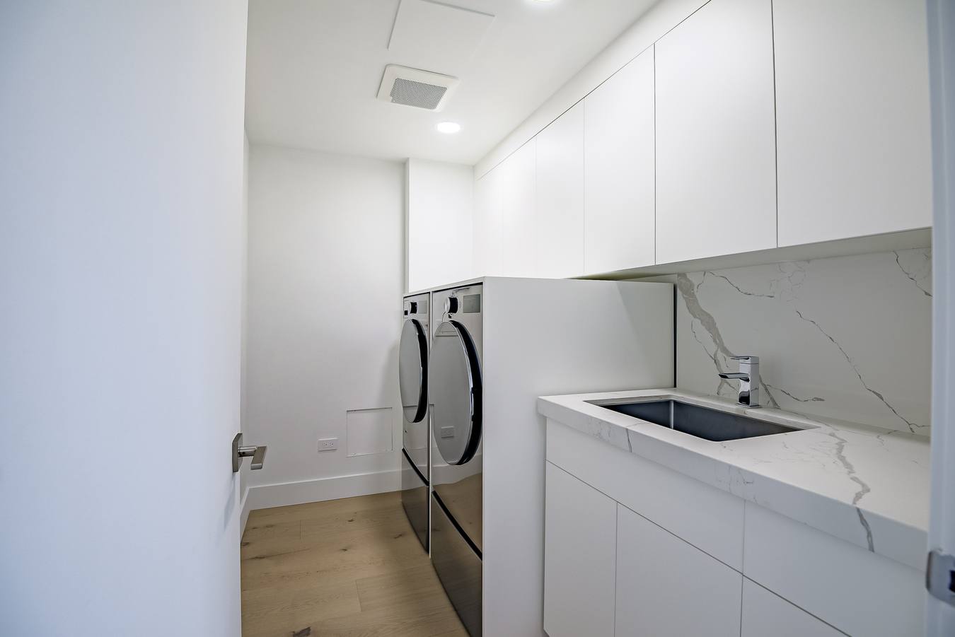 Laundry room with storage